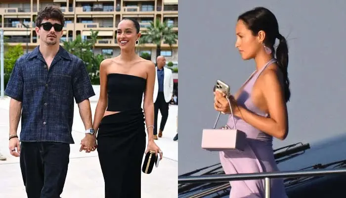 Charles Leclerc wife Alexandra flaunts baby bump in lavender dress, internet reacts